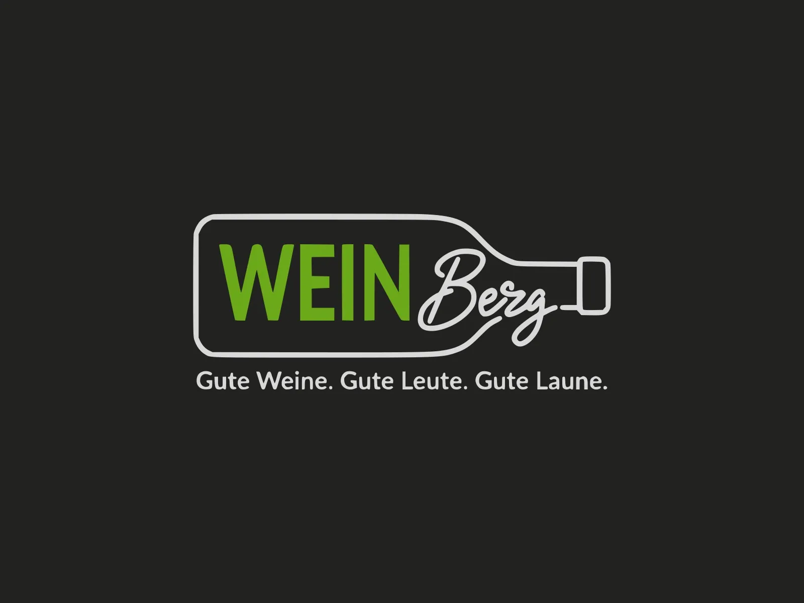 WEINBerg: Weinhandel aus dem Oberbergischen — Logo auf Markenfläche