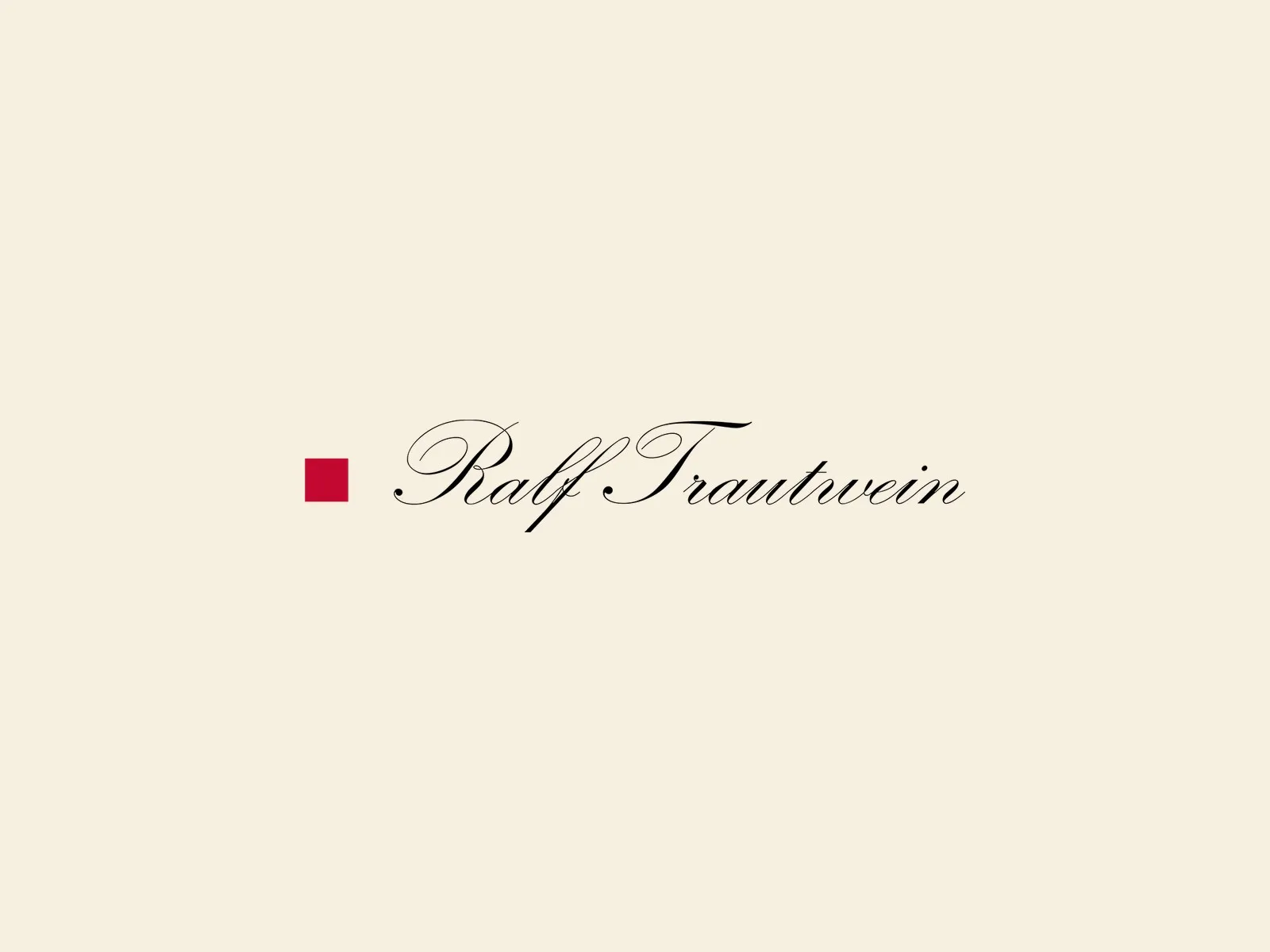 Weingut Ralf Trautwein: Burgunder vom Kaiserstuhl — Logo auf Markenfläche